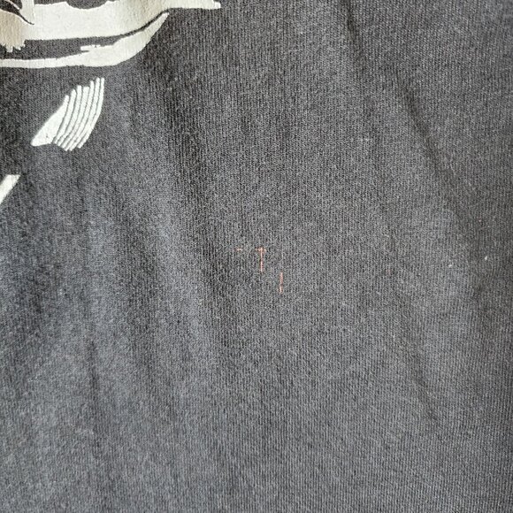 VTG 90s Steak N' Shake Fast Food Burgers Hotrod Promo Black T Shirt Size Large - Picture 14 of 16